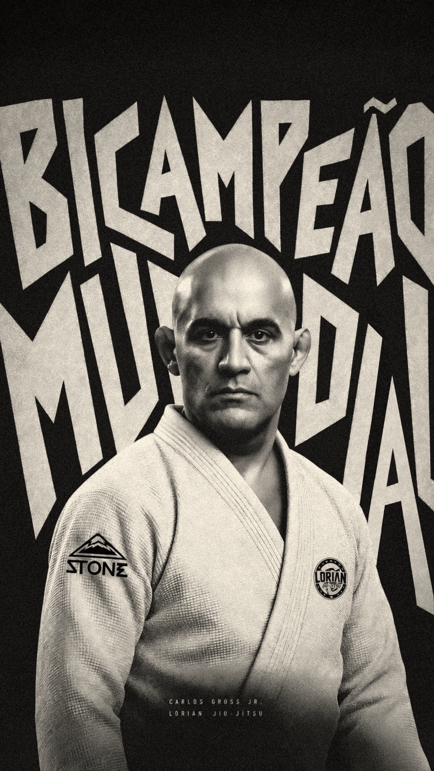 Professor Carlos Gross Jr. usando kimono